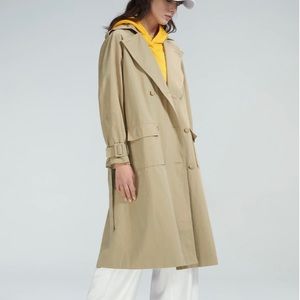 BRAND NEW Relaxed Fit Belted Mid Length Trench Coat